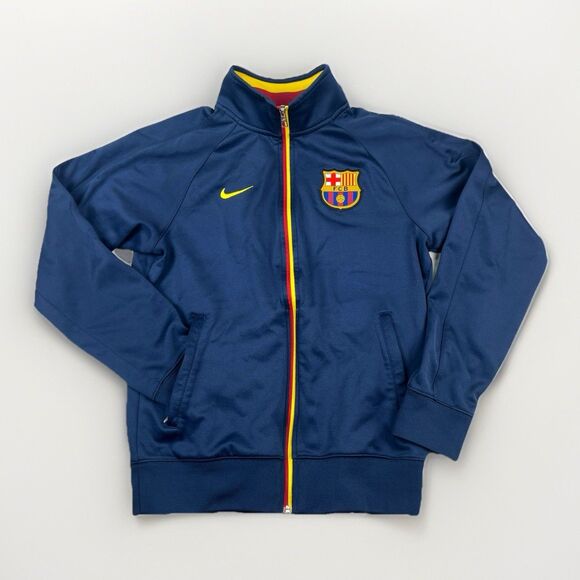 Nike Other - Nike FC Barcelona Jacket Full Zip Track Top Blue Mens Small Soccer Football
